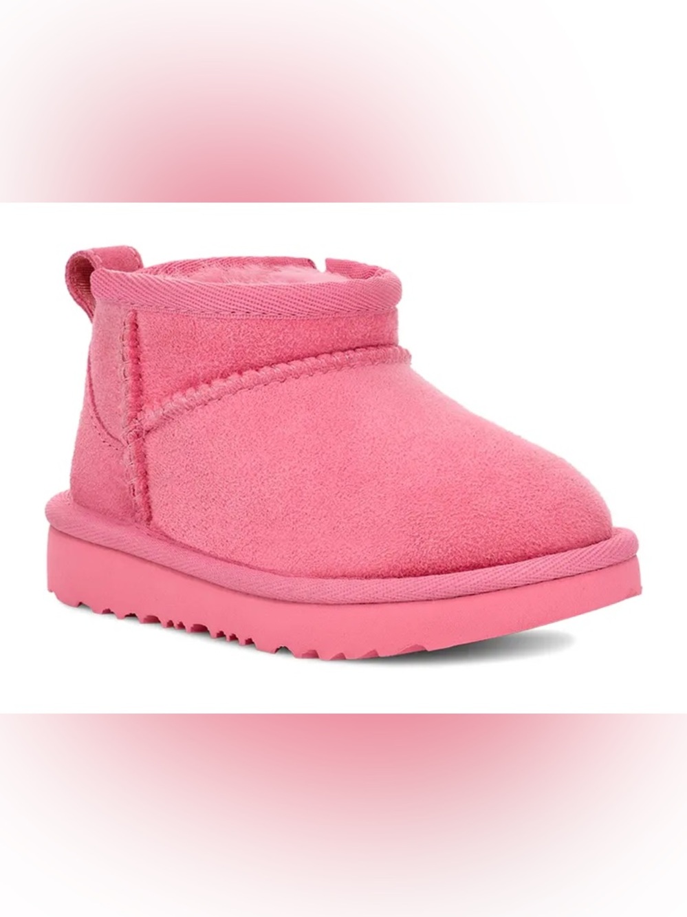 NIB UGG Toddlers Classic Ultra Mini - Cozy, Stylish & Play-Ready Pink 8